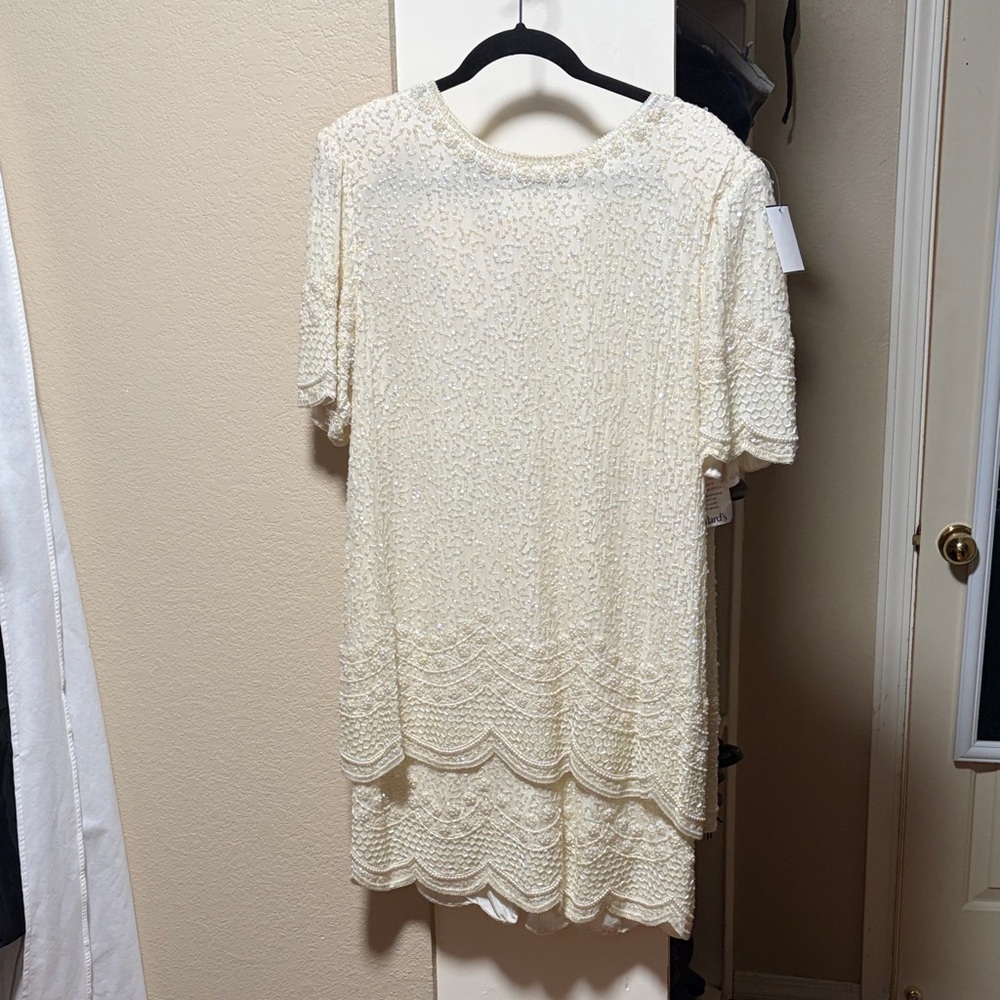 Beaded silk dress
